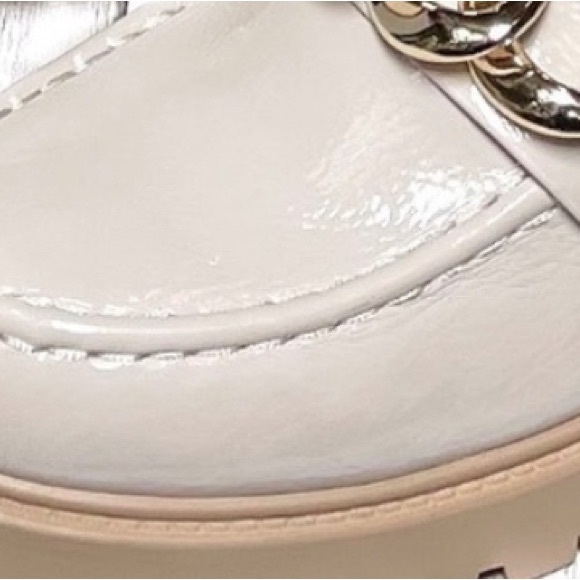 Soda Patent Leather Nude platform loafers Size 9 B44 - Picture 12 of 12